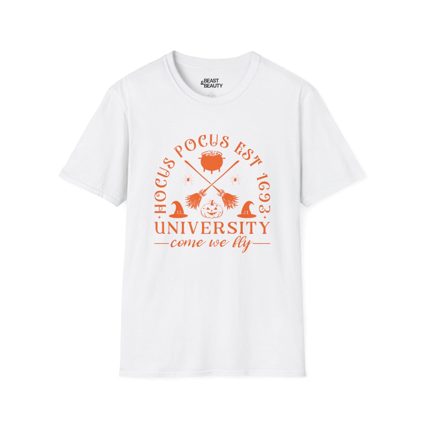 Hocus Pocus University Halloween T-Shirt White / S gift_idea unique_gift personalised_gift