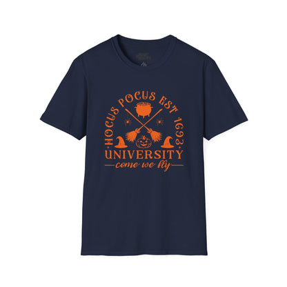 Hocus Pocus University Halloween T-Shirt Navy / S gift_idea unique_gift personalised_gift