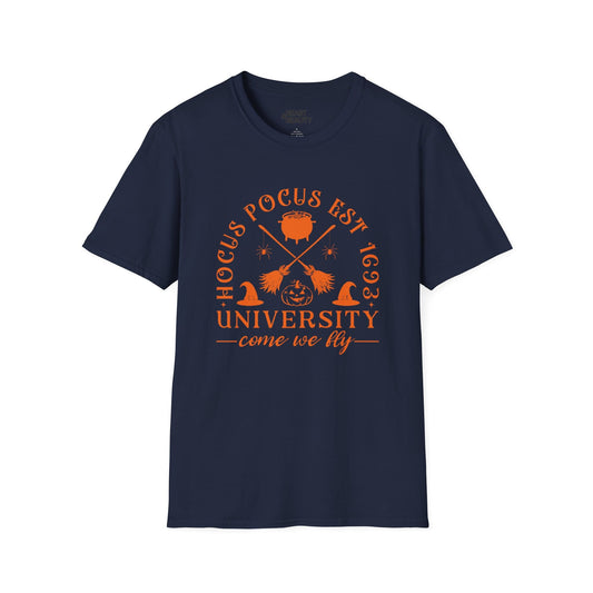 Hocus Pocus University Halloween T-Shirt Navy / S gift_idea unique_gift personalised_gift