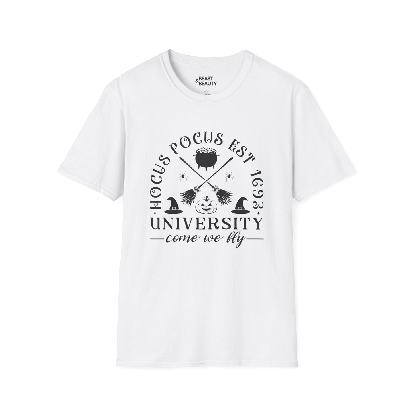 Hocus Pocus University Witchy Halloween T-Shirt White / S gift_idea unique_gift personalised_gift