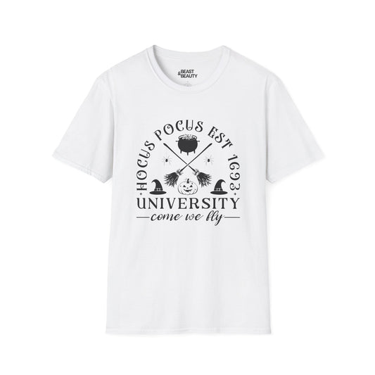 Hocus Pocus University Witchy Halloween T-Shirt White / S gift_idea unique_gift personalised_gift