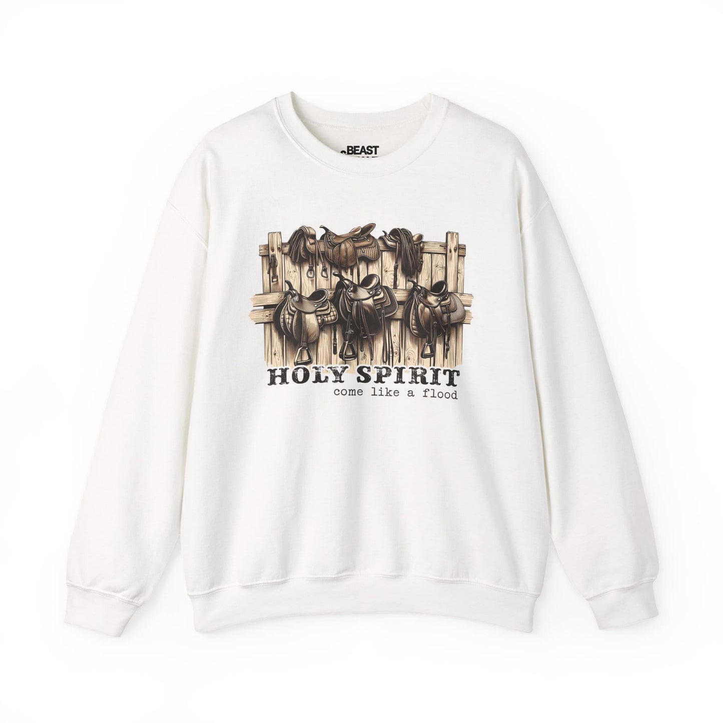 holy spirit come like a flood western sweatshirt white sweatshirt uk cowgirl gift idea
