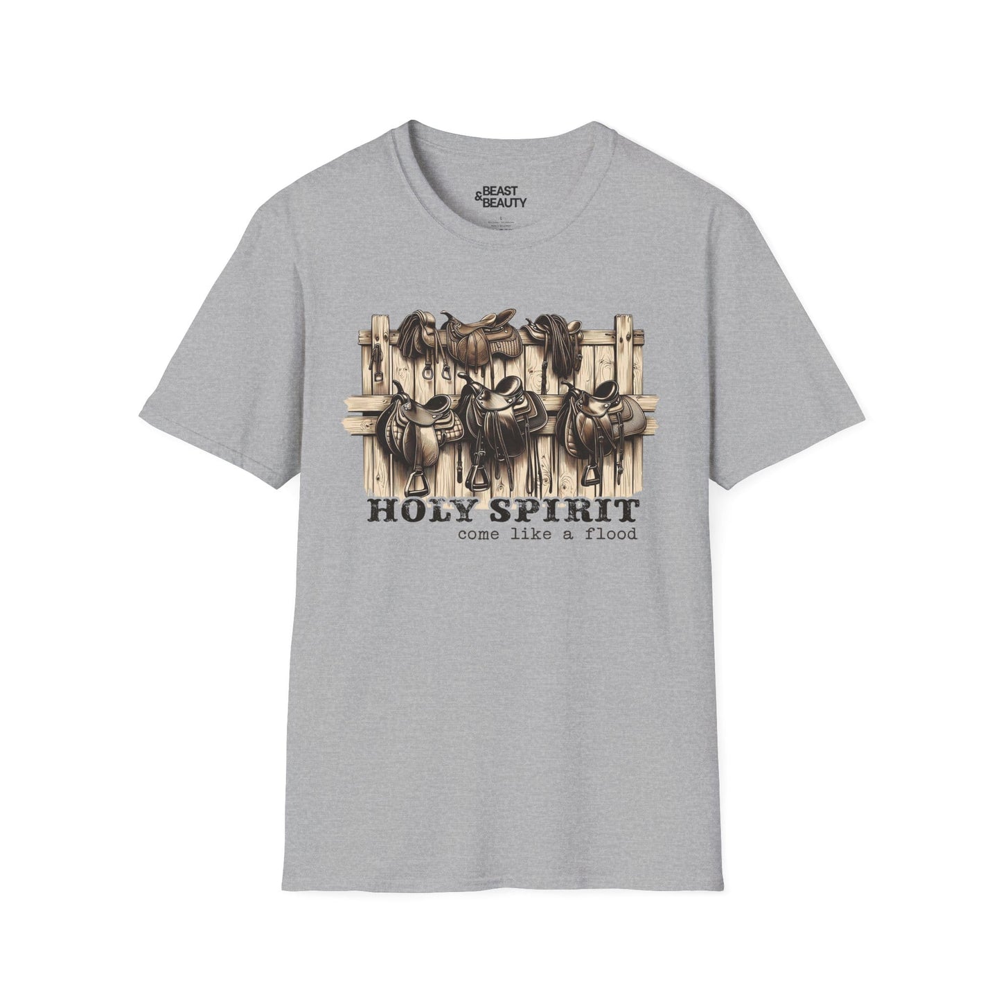 holy spirit come like a flood t-shirt sport grey t-shirt uk cowgirl gift idea