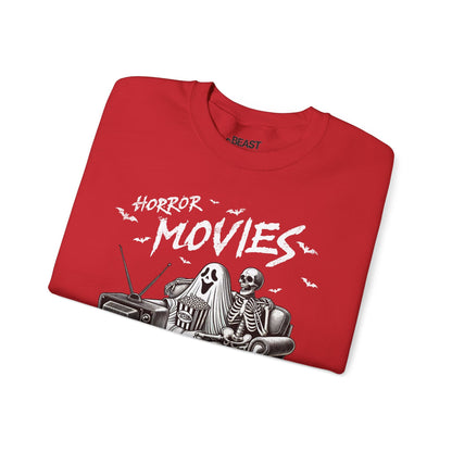 Horror Movies And Chill Halloween Sweatshirt gift_idea unique_gift personalised_gift