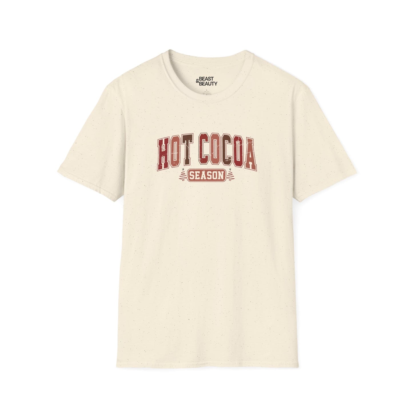 hot cocoa season t-shirt natural t-shirt uk Christmas gift idea
