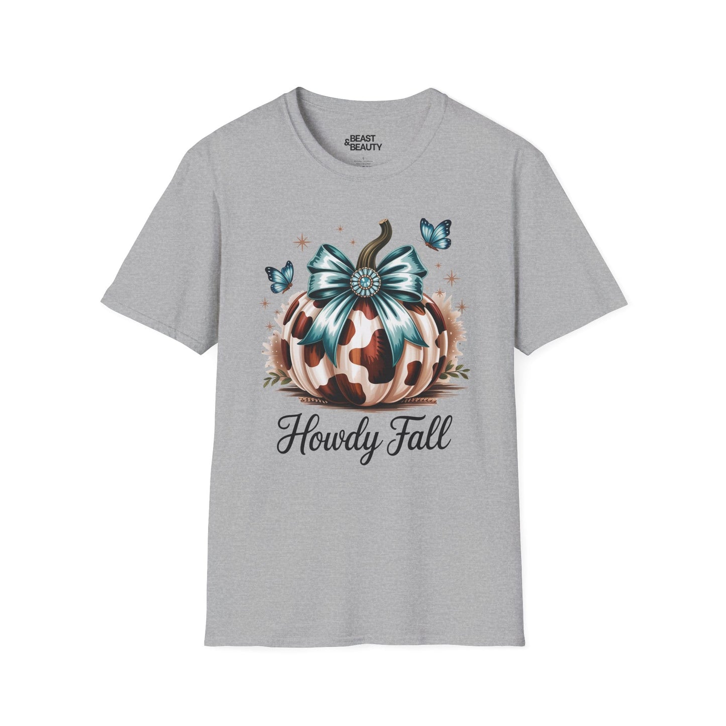 howdy fall leopard pumpkin t-shirt sport grey t-shirt uk cowgirl gift idea