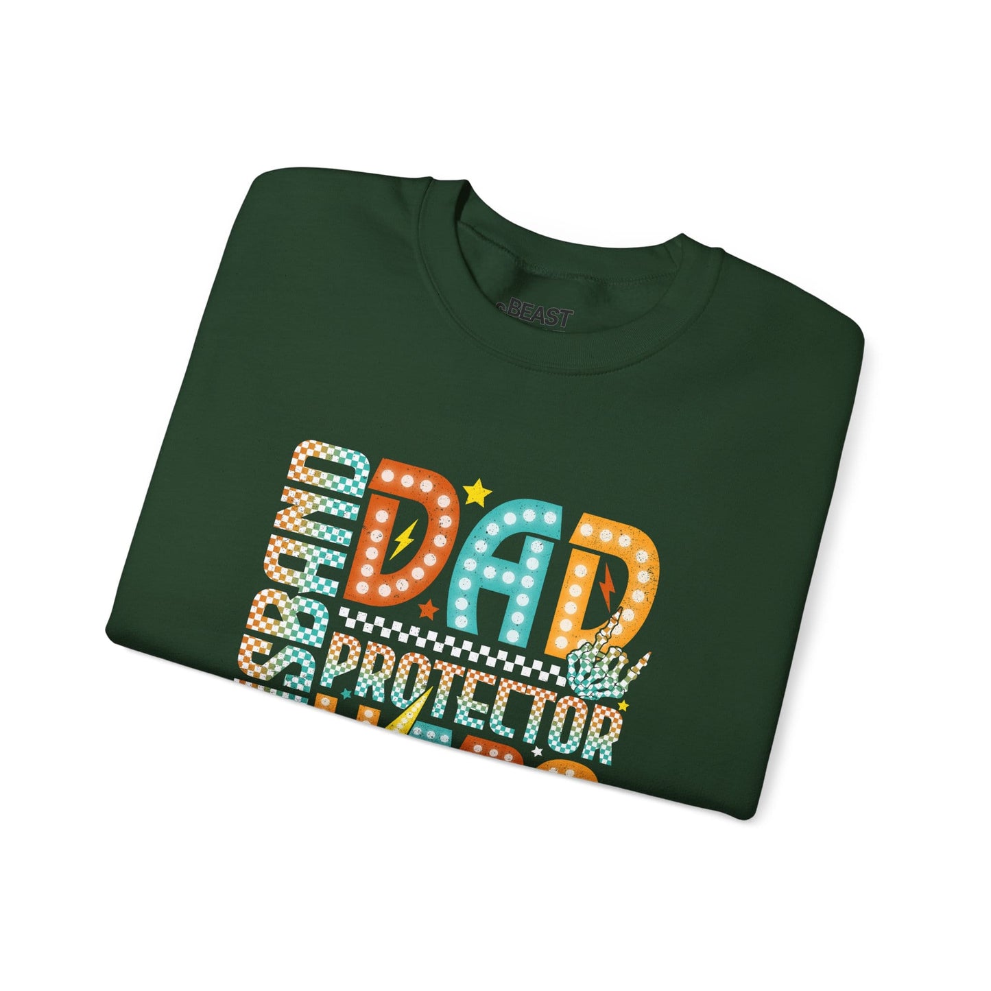 husband dad protector hero sweatshirt sweatshirt uk Father's Day gift idea image 5
