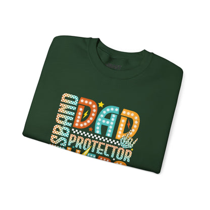 husband dad protector hero sweatshirt sweatshirt uk Father's Day gift idea image 5