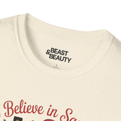 i believe in santa and dinosaurs christmas t-shirt t-shirt uk Christmas gift idea image 4