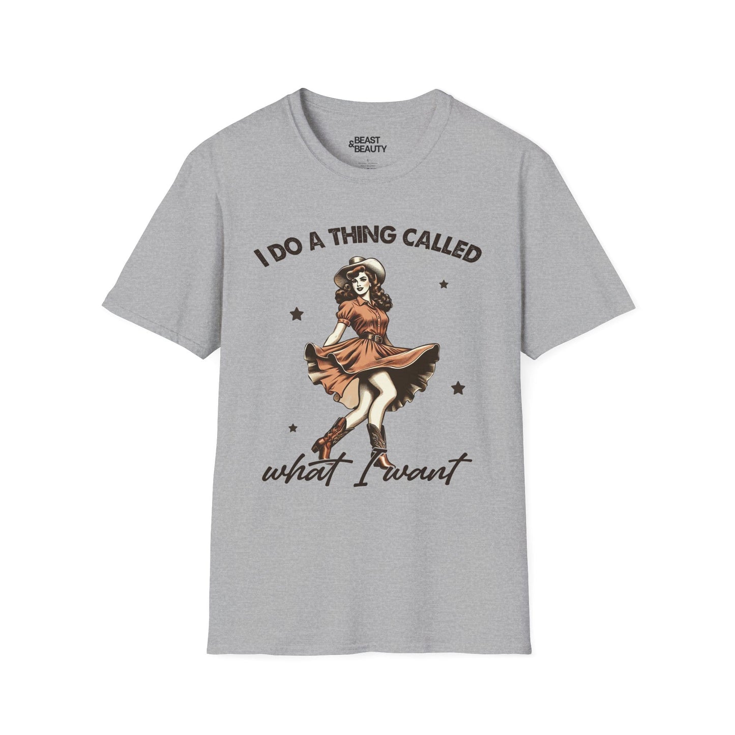 i do a thing called what i want t-shirt sport grey t-shirt uk cowgirl gift idea