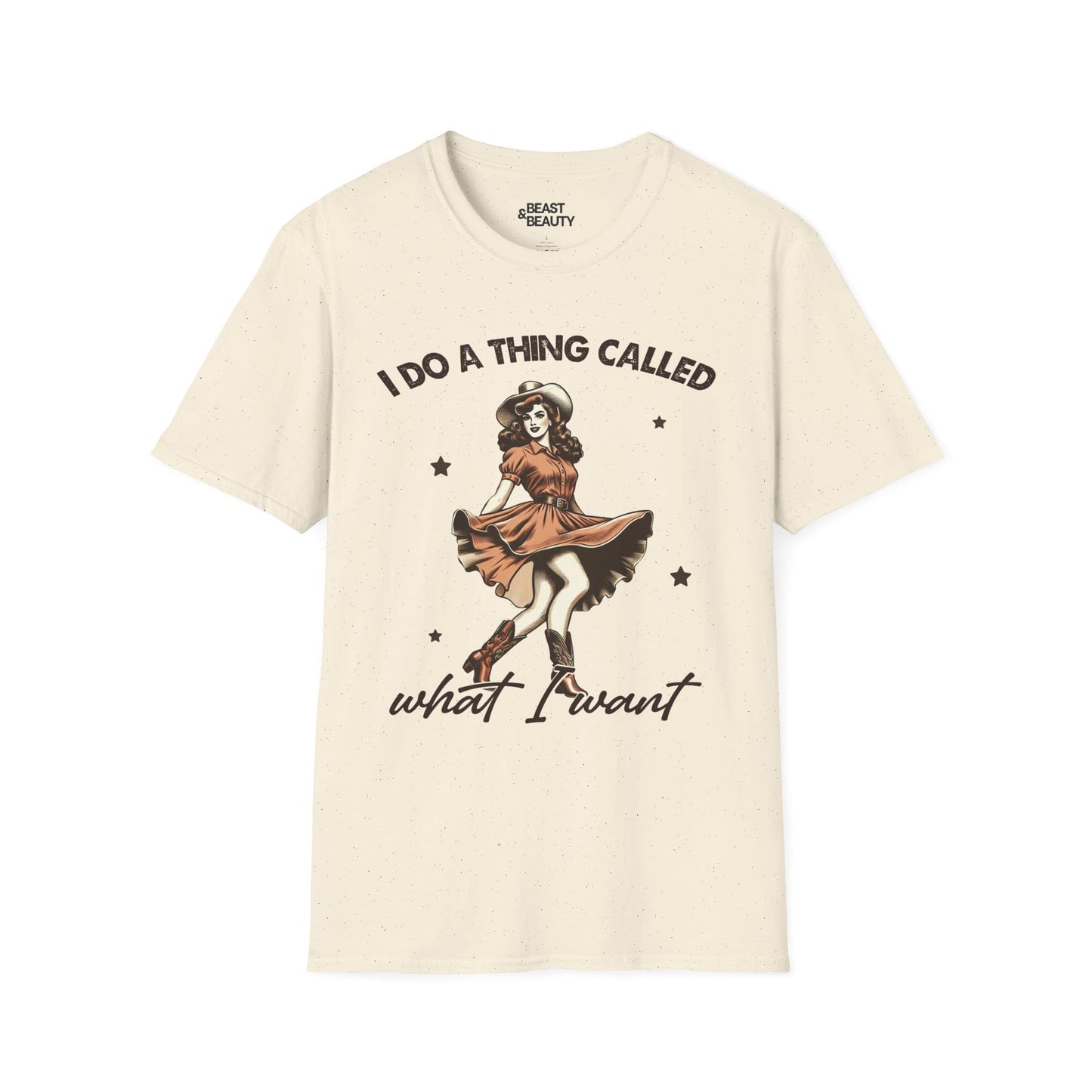 i do a thing called what i want t-shirt natural t-shirt uk cowgirl gift idea