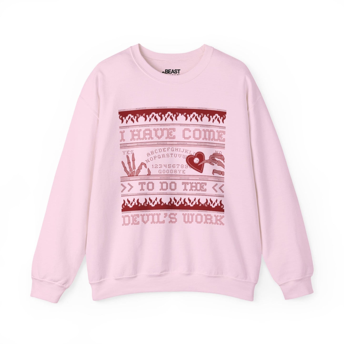 I Have Come To Do The Devil’s Work Halloween Sweatshirt Light Pink / S gift_idea unique_gift personalised_gift
