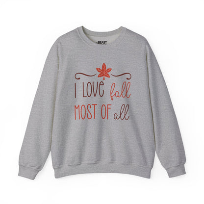 i love fall most of all sweatshirt sport grey sweatshirt uk gift gift idea