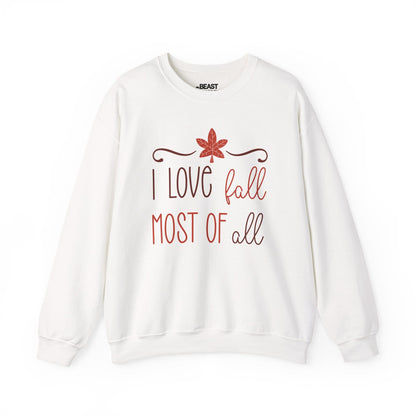 i love fall most of all sweatshirt white sweatshirt uk gift gift idea