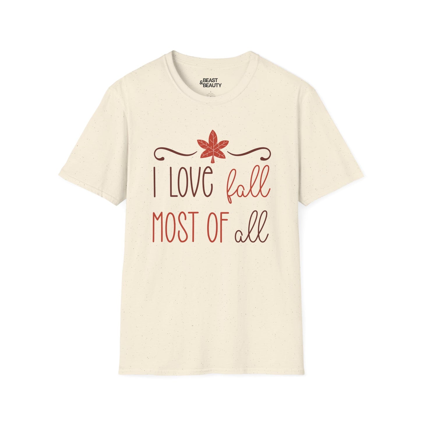 i love fall most of all t-shirt natural t-shirt uk gift gift idea