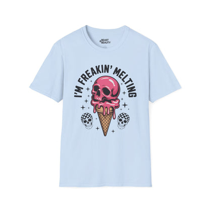i'm freakin melting t-shirt light blue t-shirt uk gift gift idea