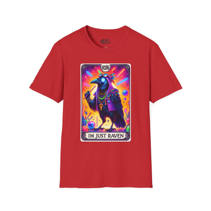 I’m Just Raven Tarot Graphic T-Shirt Red / S gift_idea unique_gift personalised_gift
