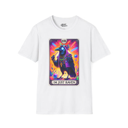 I’m Just Raven Tarot Graphic T-Shirt White / S gift_idea unique_gift personalised_gift