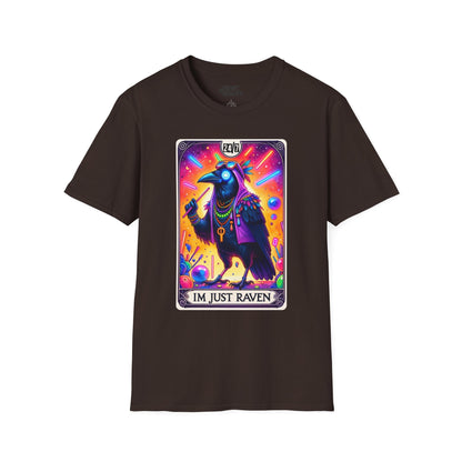 I’m Just Raven Tarot Graphic T-Shirt Dark Chocolate / M gift_idea unique_gift personalised_gift