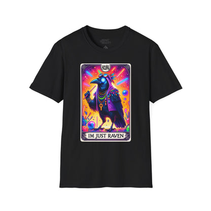 I’m Just Raven Tarot Graphic T-Shirt Black / S gift_idea unique_gift personalised_gift