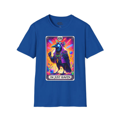 I’m Just Raven Tarot Graphic T-Shirt Royal / S gift_idea unique_gift personalised_gift