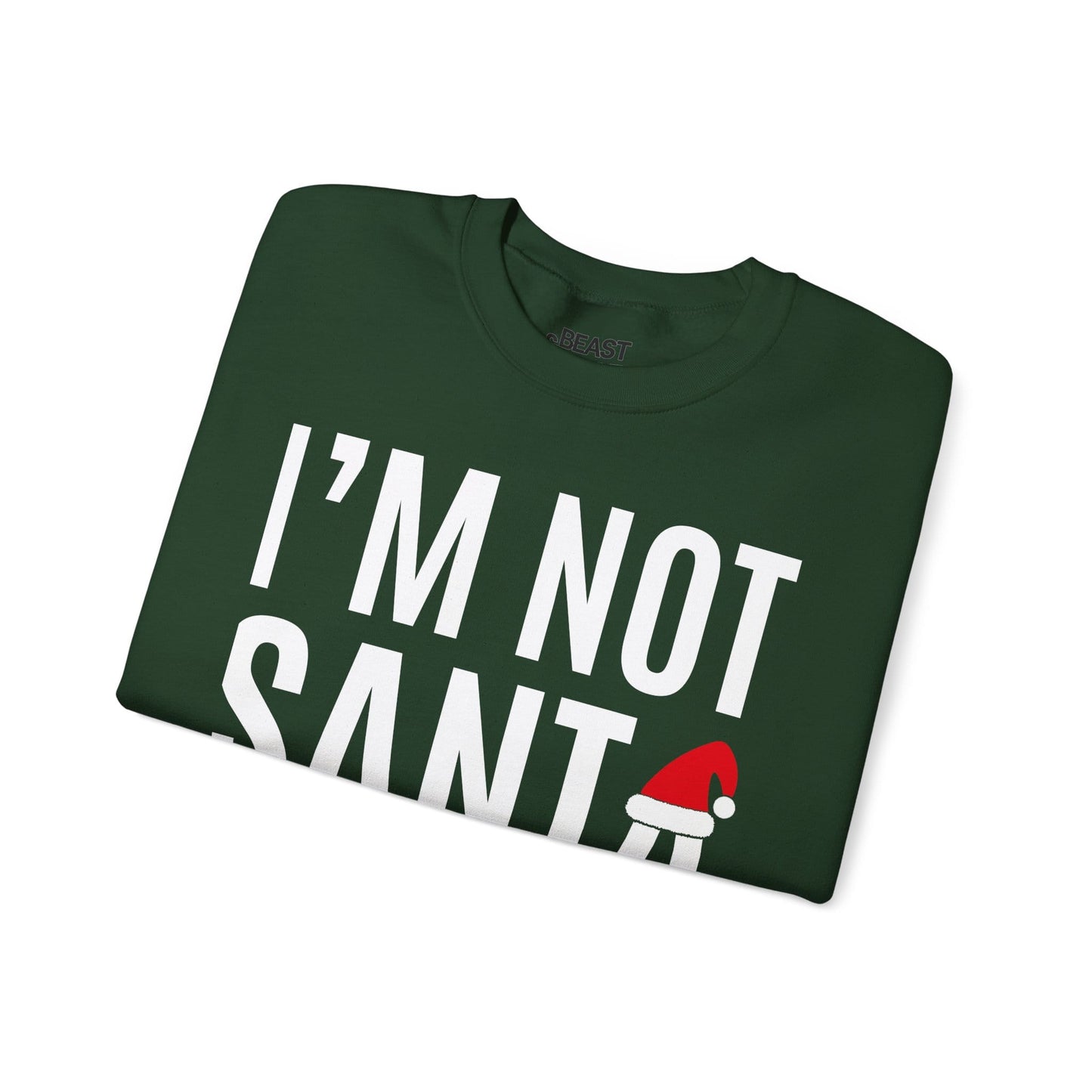 i m not santa funny christmas sweatshirt sweatshirt uk Christmas gift idea image 6