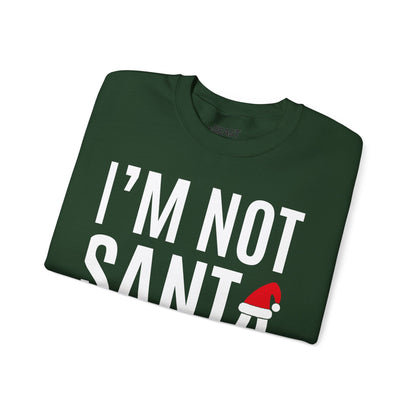 i m not santa funny christmas sweatshirt sweatshirt uk Christmas gift idea image 6