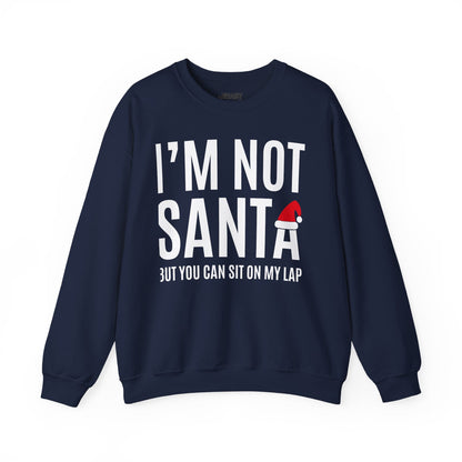 i m not santa funny christmas sweatshirt navy sweatshirt uk Christmas gift idea