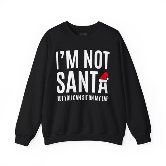 i m not santa funny christmas sweatshirt black sweatshirt uk Christmas gift idea