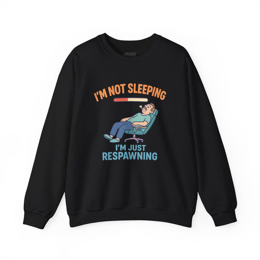 i'm not sleeping i'm just respawning sweatshirt black sweatshirt uk Father's Day gift idea