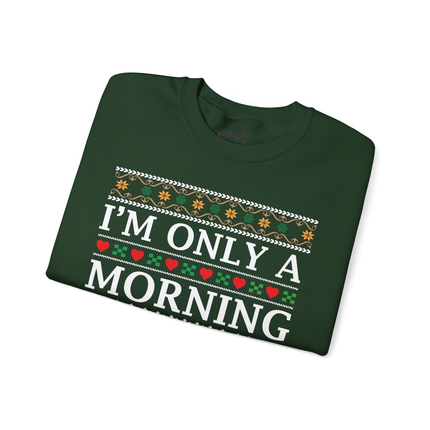 i m only a morning person on dec 25th christmas sweatshirt sweatshirt uk Christmas gift idea image 5