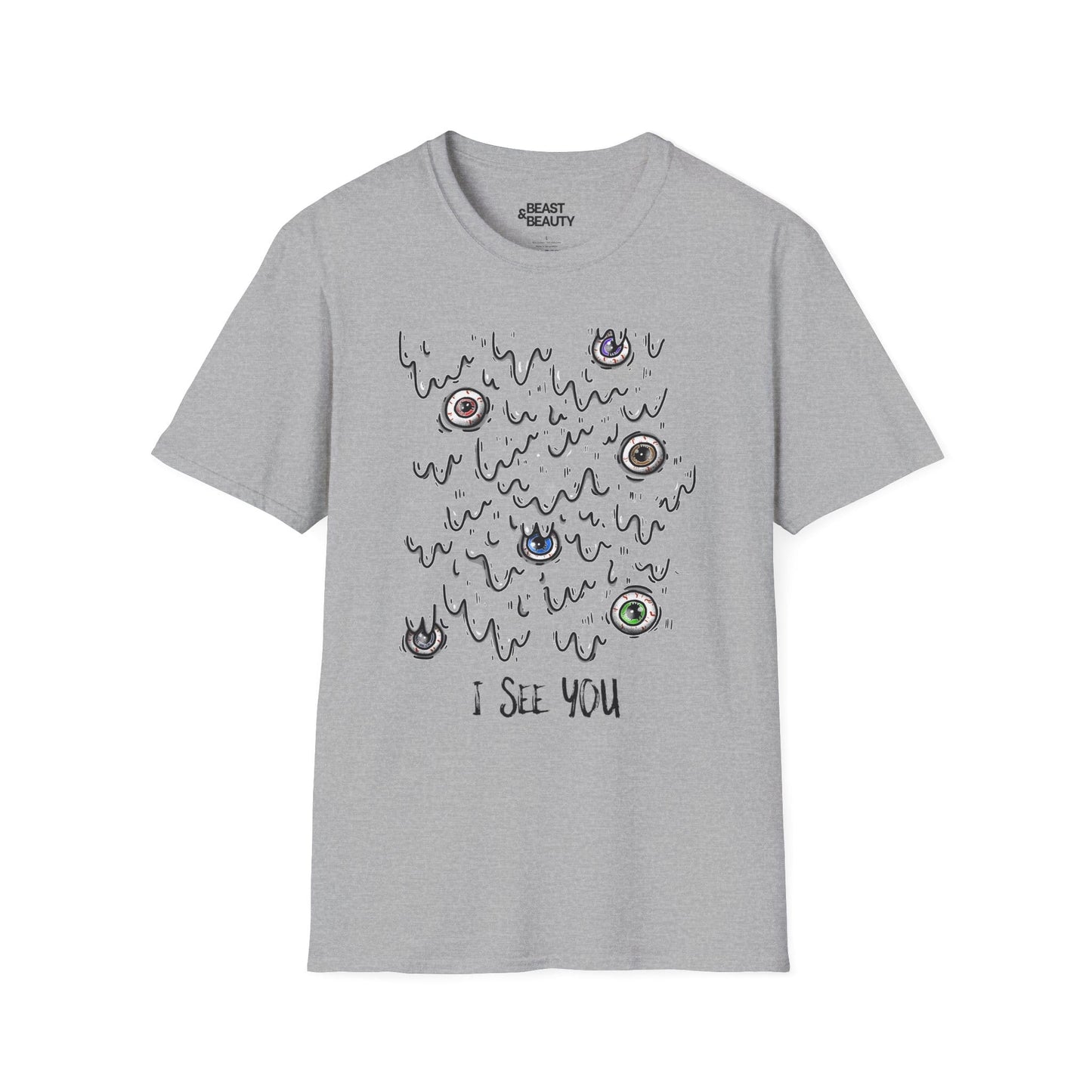 I See You Creepy Eyes Halloween T-Shirt Sport Grey / S gift_idea unique_gift personalised_gift