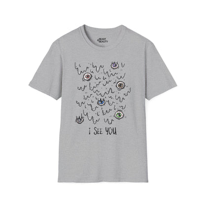 I See You Creepy Eyes Halloween T-Shirt Sport Grey / S gift_idea unique_gift personalised_gift