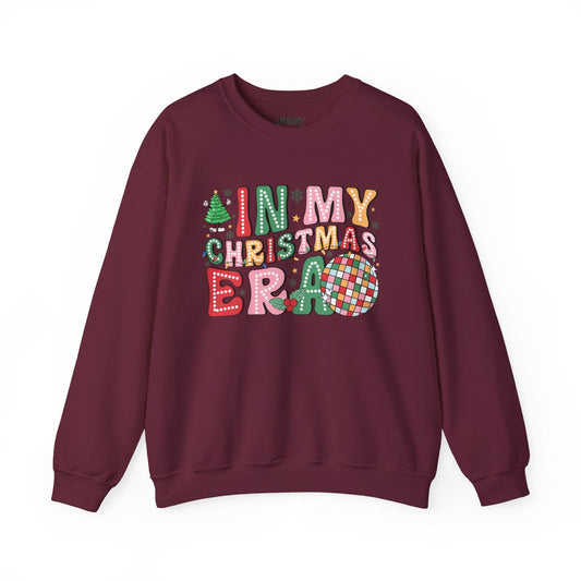 in my christmas era sweatshirt maroon sweatshirt uk Christmas gift idea