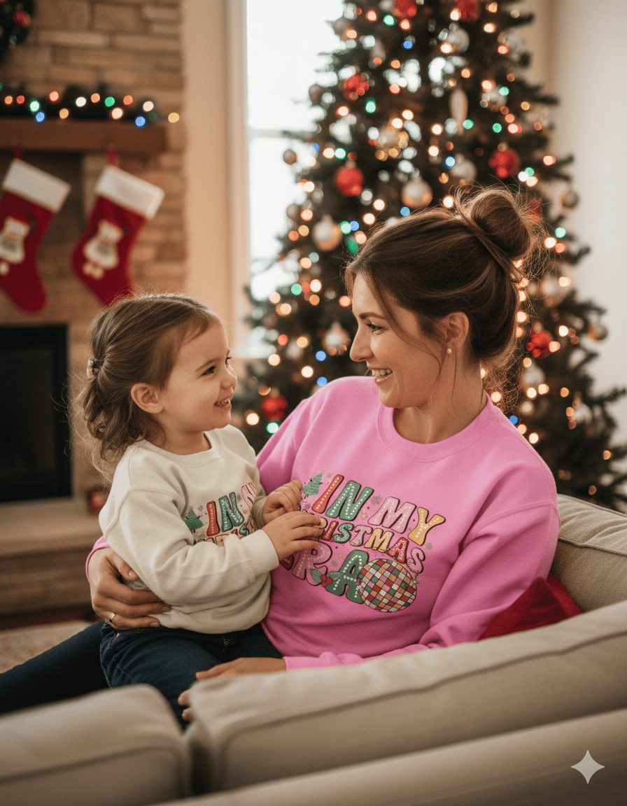 Beast and Beauty In My Christmas Era Sweatshirt – Festive Disco Holiday Jumper