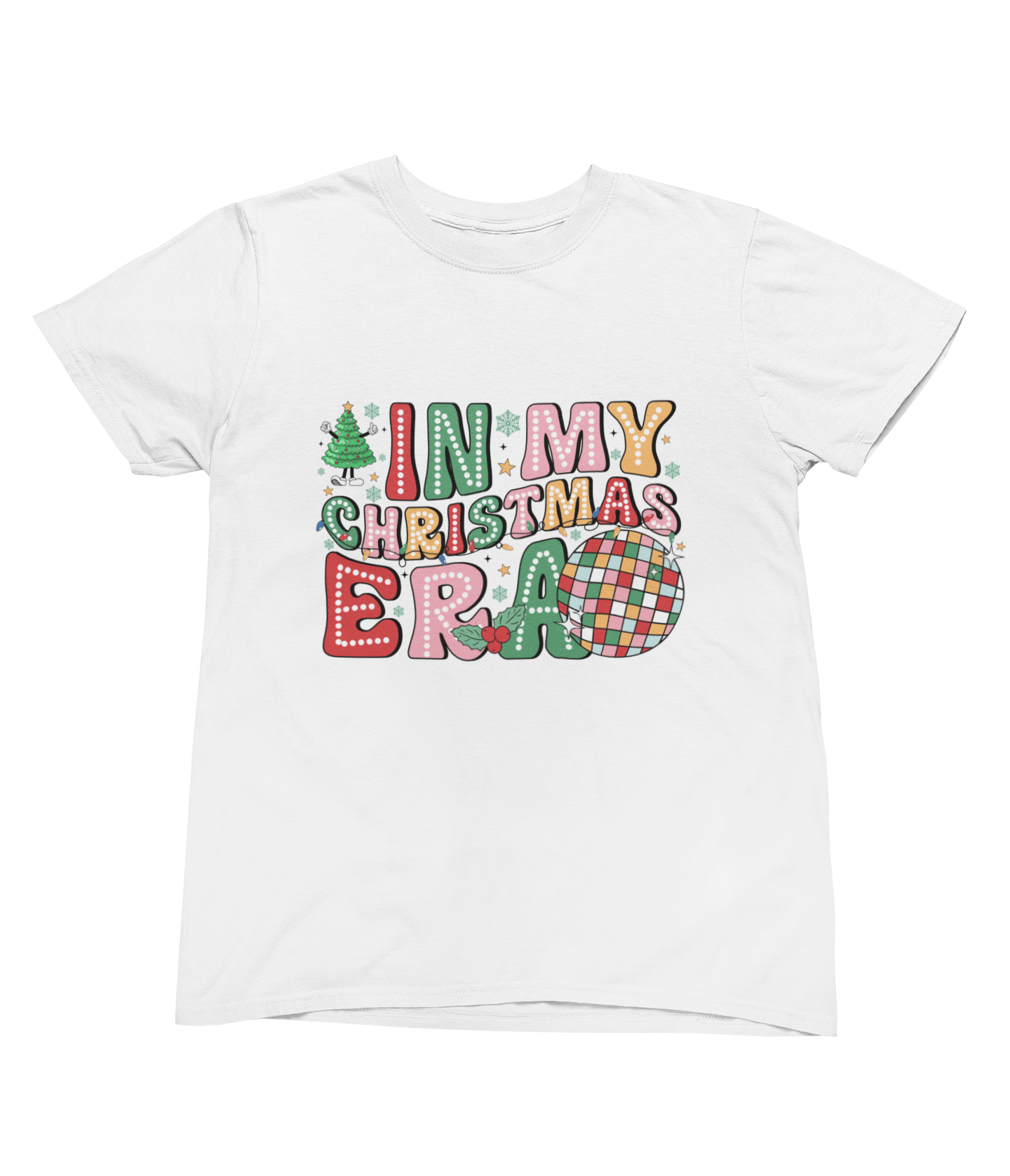 Beast and Beauty T-Shirt / 3XL (Adult) / White In My Christmas Era Sweatshirt – Festive Disco Holiday Jumper