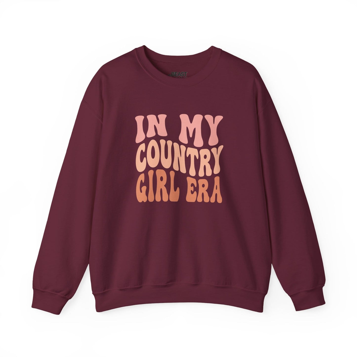 in my country girl era sweatshirt maroon sweatshirt uk cowgirl gift idea