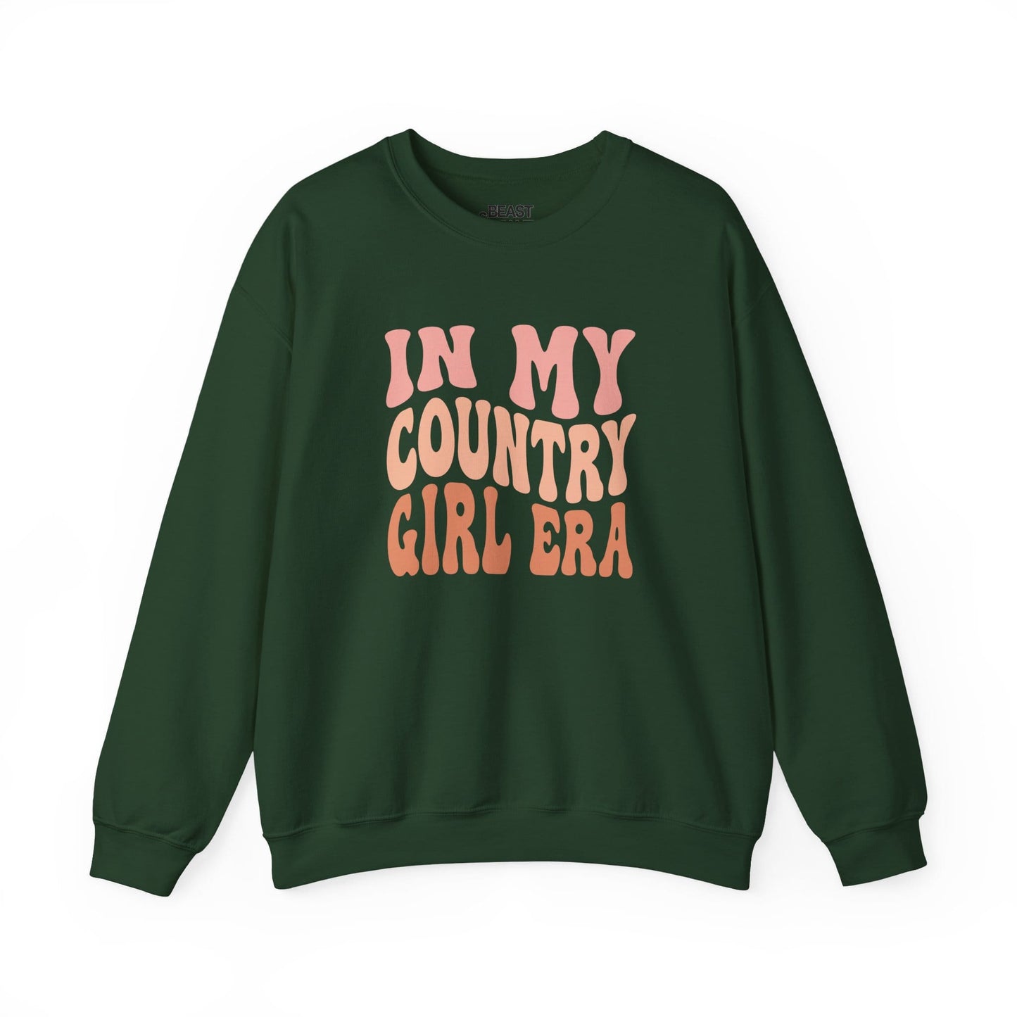 in my country girl era sweatshirt forest green sweatshirt uk cowgirl gift idea