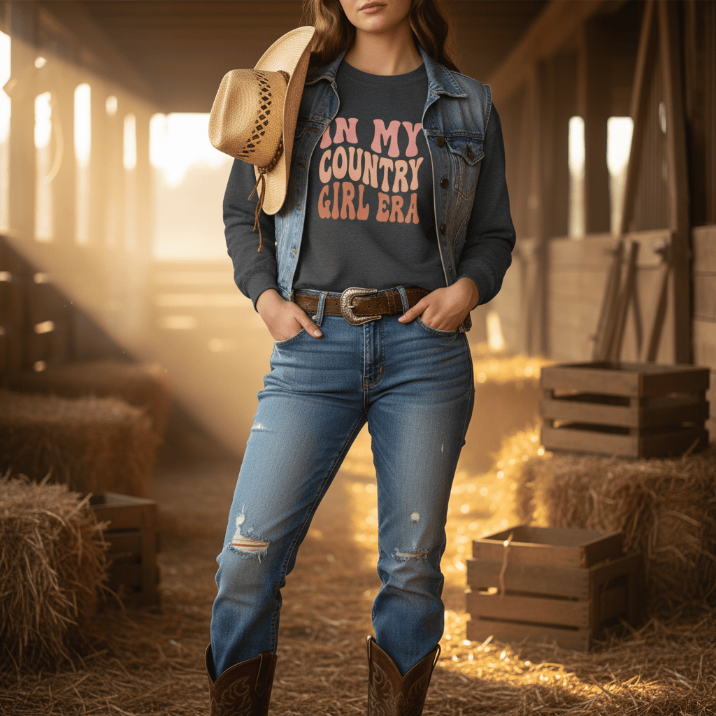 In My Country Girl Era Sweatshirt gift_idea unique_gift personalised_gift