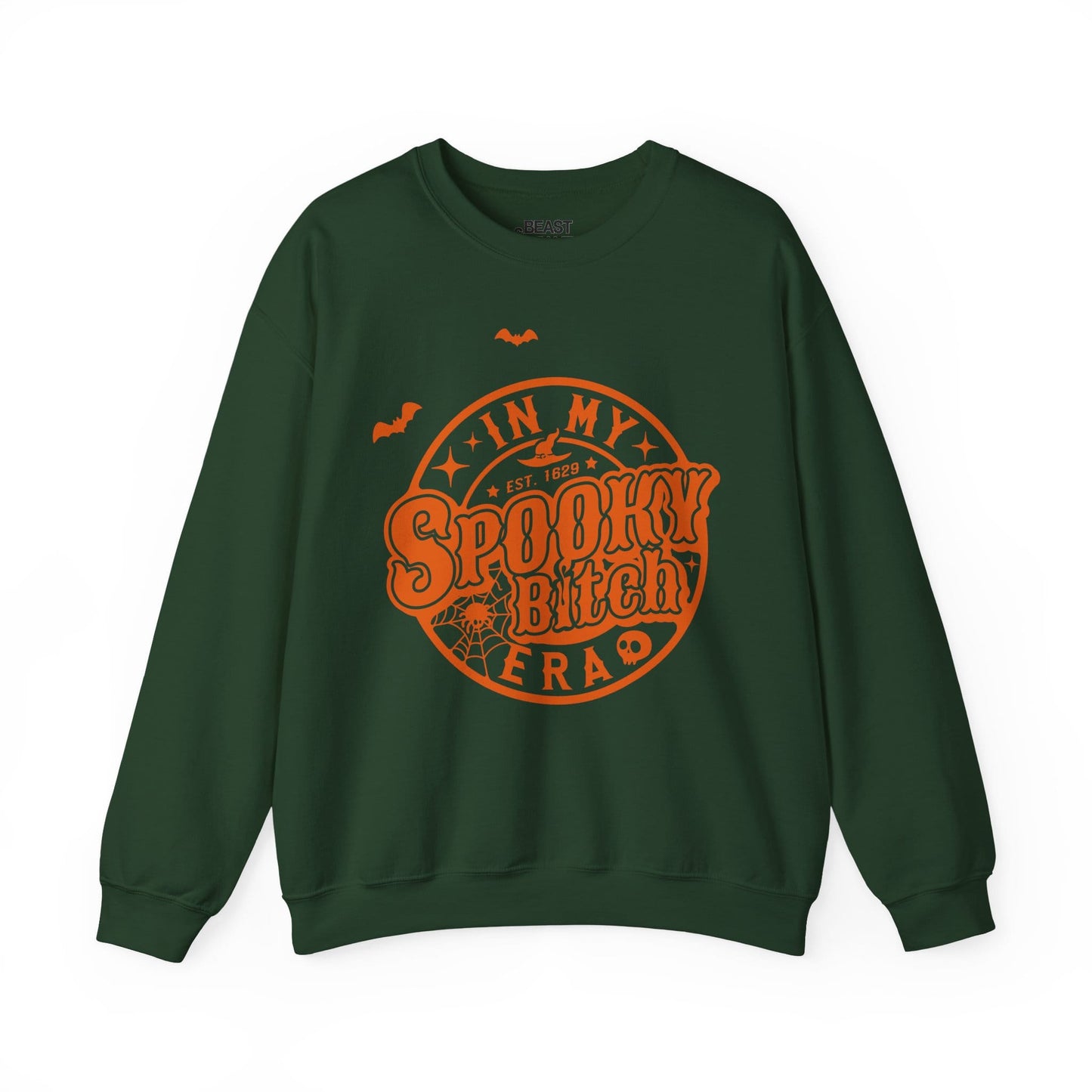 In My Spooky Bitch Era Halloween Sweatshirt Forest Green / S gift_idea unique_gift personalised_gift