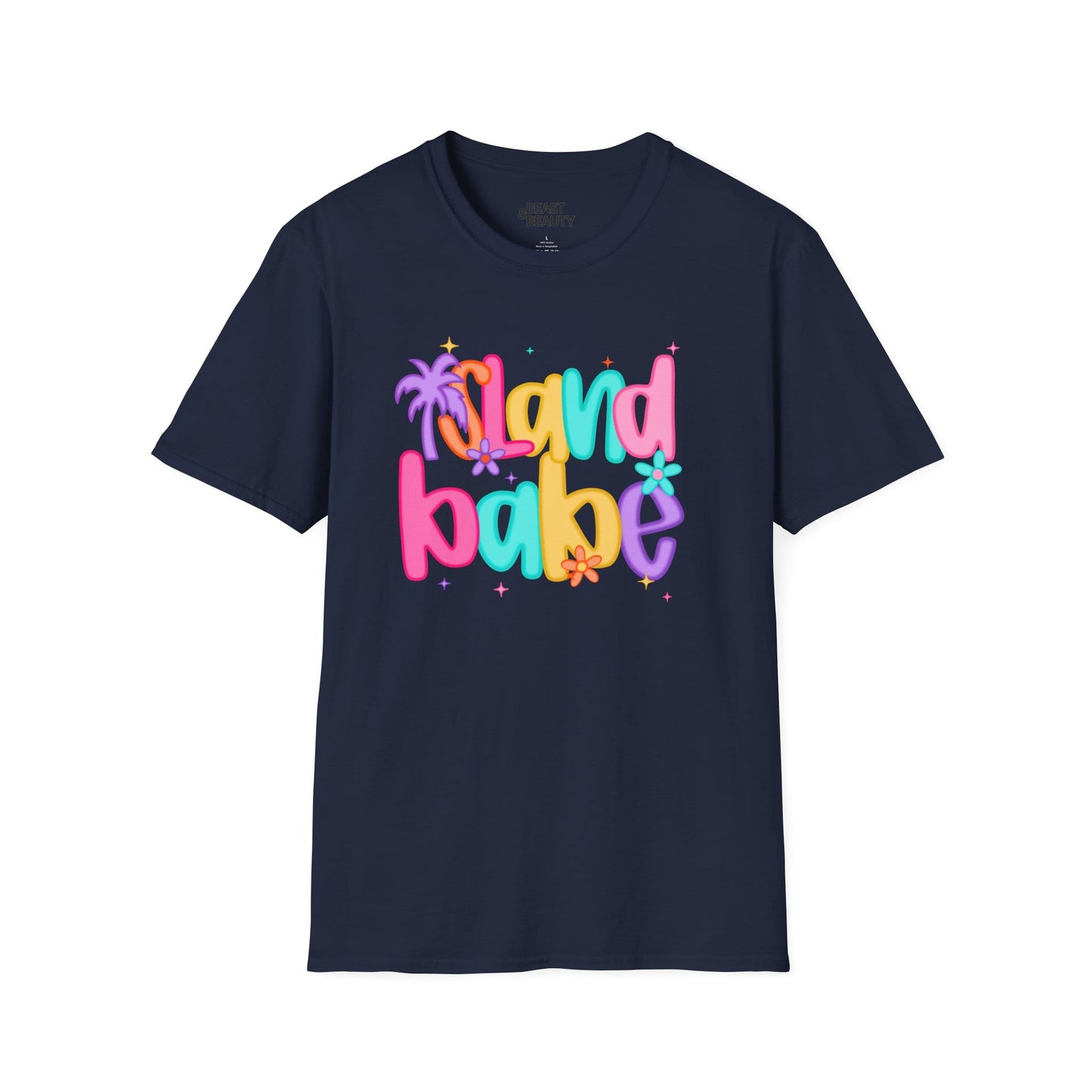 island babe t-shirt navy t-shirt uk gift gift idea