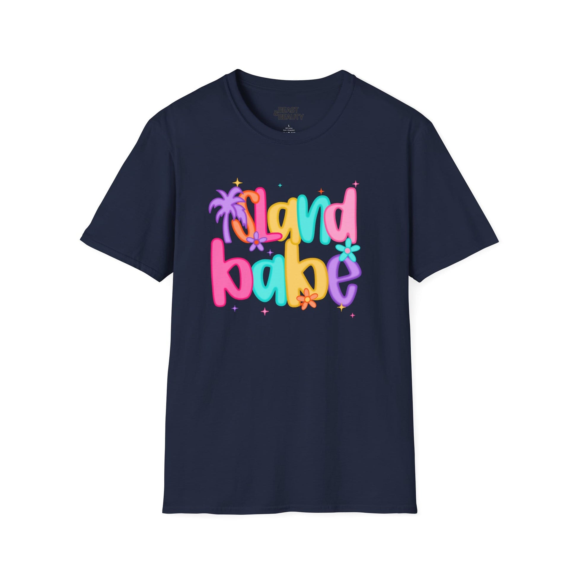island babe t-shirt navy t-shirt uk gift gift idea