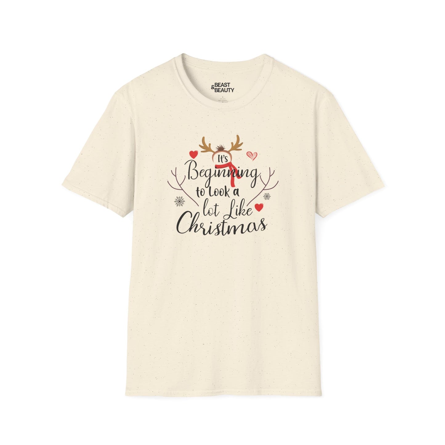 it s beginning to look a lot like christmas t-shirt natural t-shirt uk Christmas gift idea