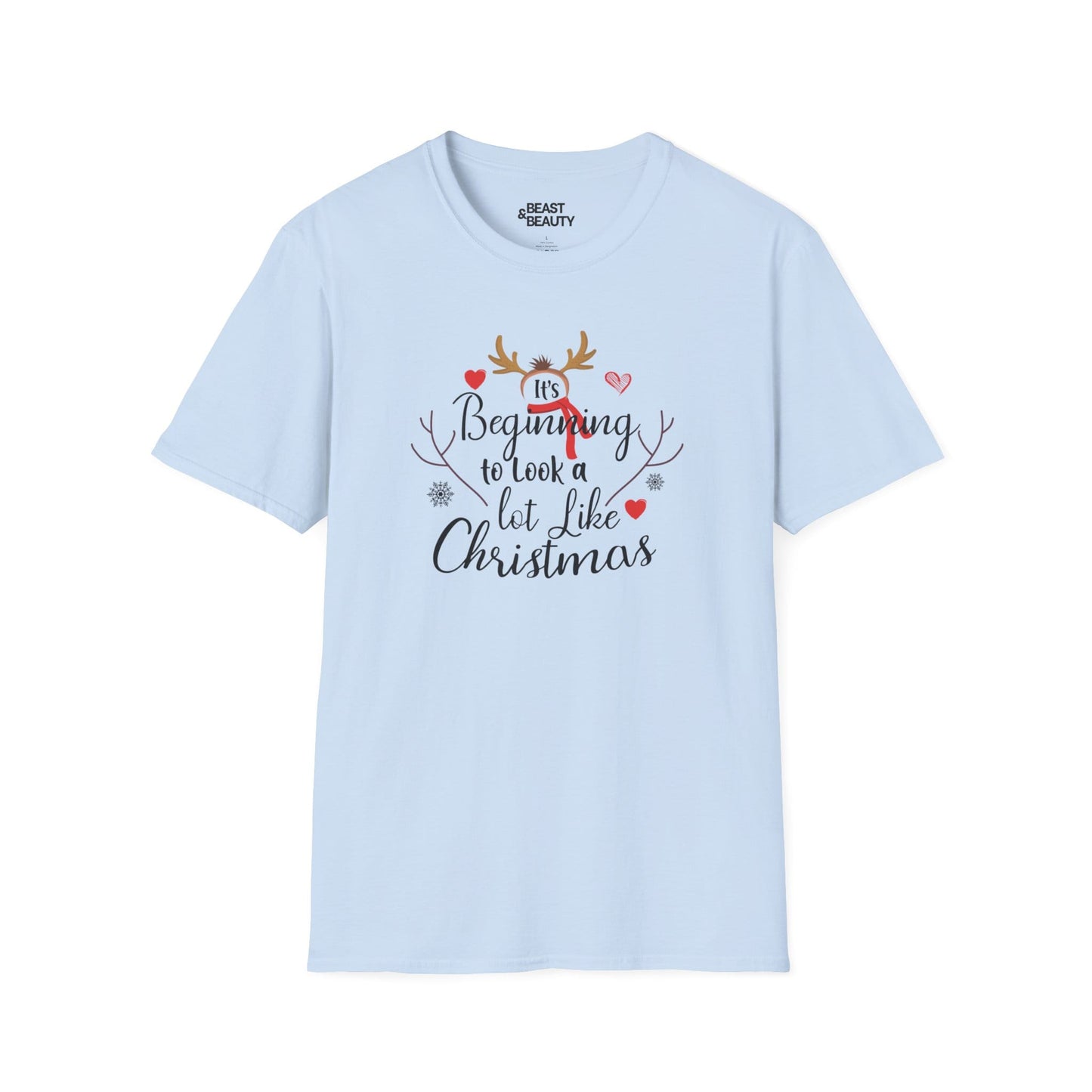 it s beginning to look a lot like christmas t-shirt light blue t-shirt uk Christmas gift idea