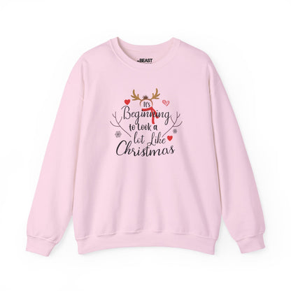 it s beginning to look like christmas sweatshirt light pink sweatshirt uk Christmas gift idea
