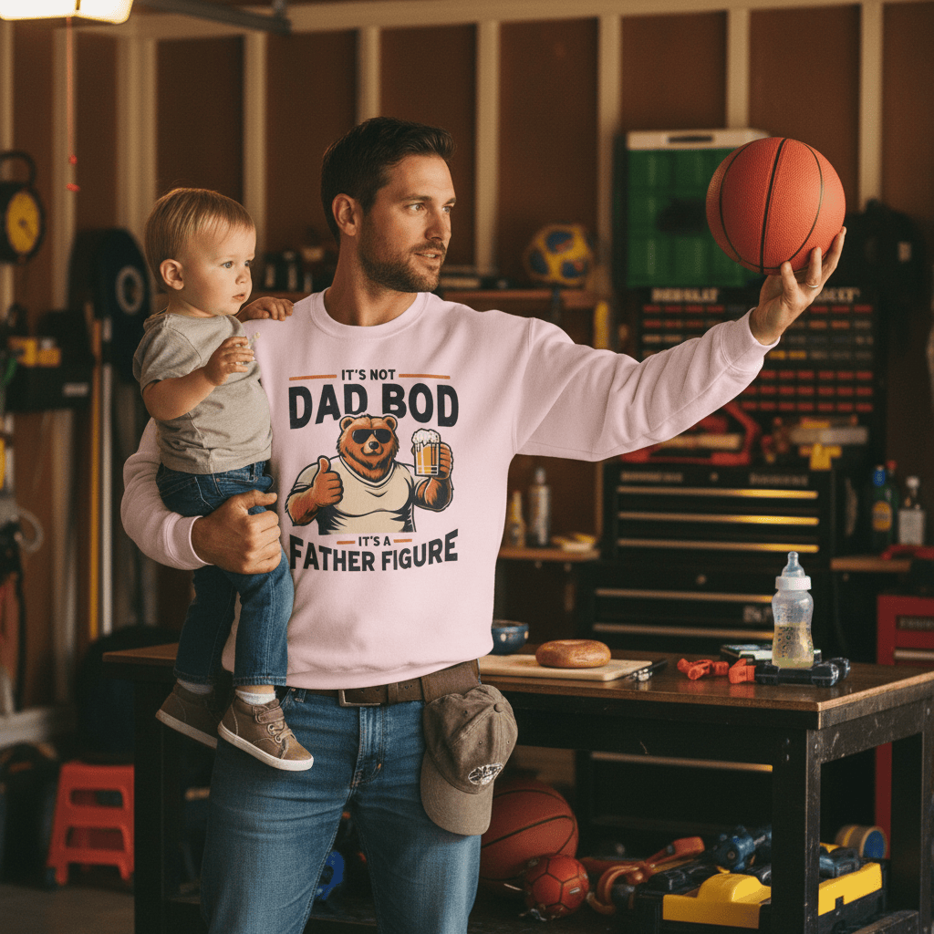 It’s Not Dad Bod It’s A Father Figure Sweatshirt gift_idea unique_gift personalised_gift