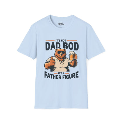 it s not dad bod it s a father figure t-shirt light blue t-shirt uk Father's Day gift idea