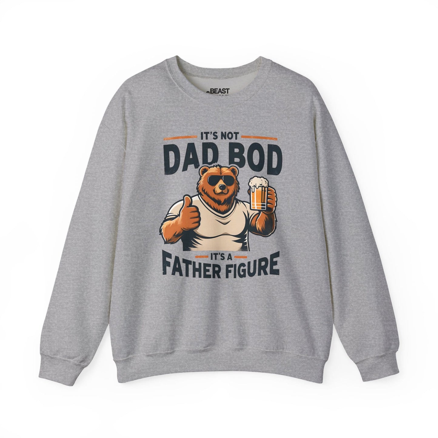 it s not dad bod it s a father figure sweatshirt sport grey sweatshirt uk Father's Day gift idea