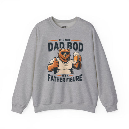 it s not dad bod it s a father figure sweatshirt sport grey sweatshirt uk Father's Day gift idea