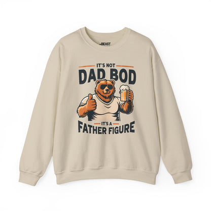 it s not dad bod it s a father figure sweatshirt sand sweatshirt uk Father's Day gift idea